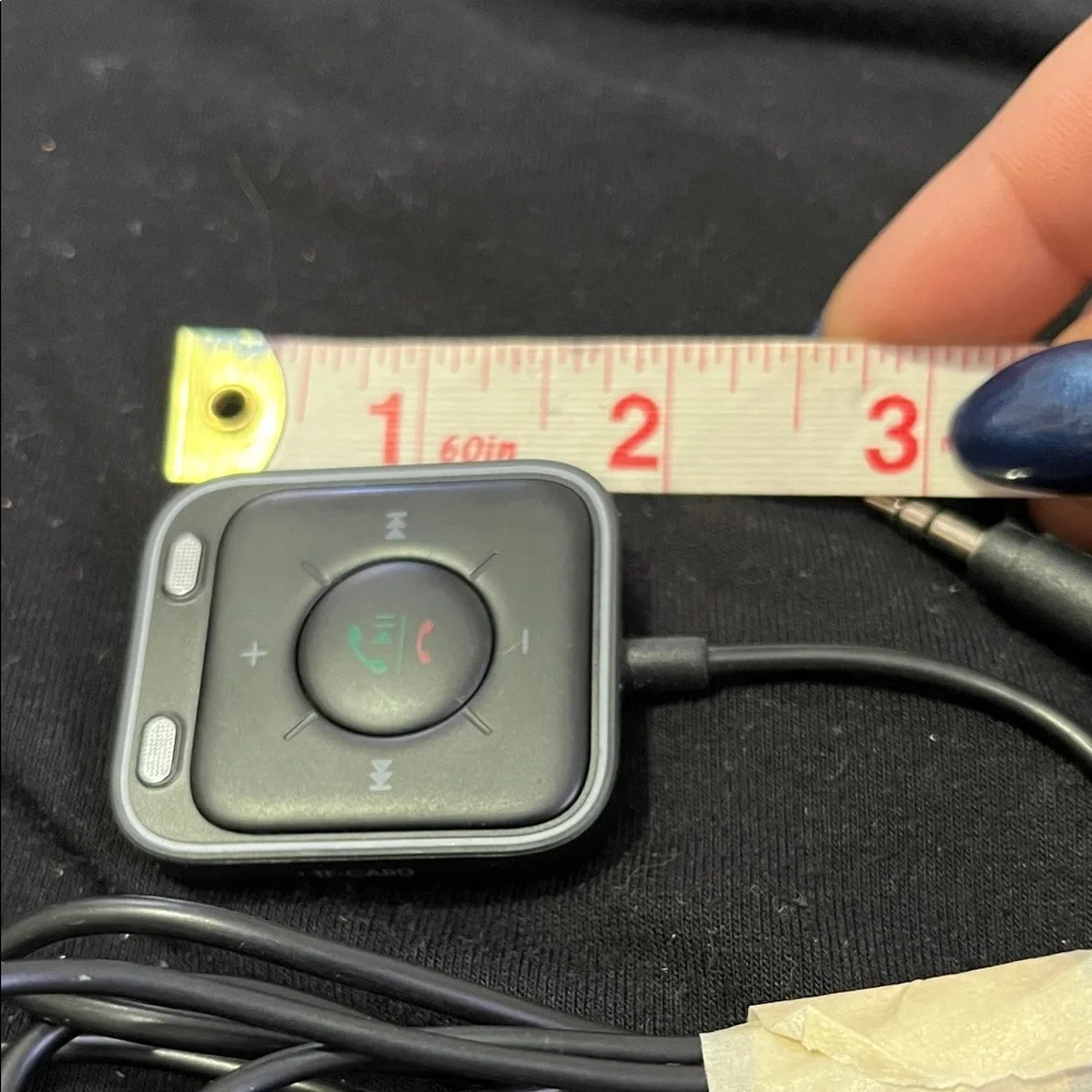 Sleek Black Wearable Charger with Control Buttons